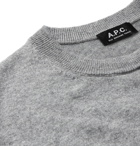 A.P.C. - Virgile Mélange Cashmere Sweater - Gray