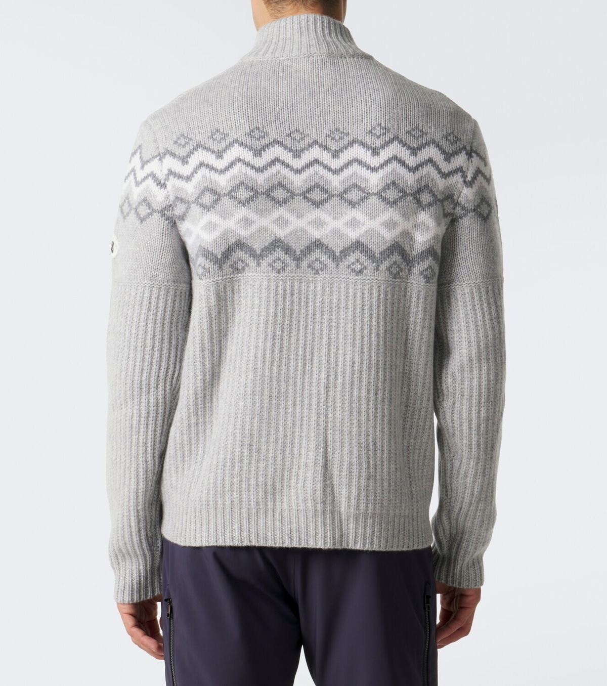 Bogner Ludi Fair Isle cashmere half-zip sweater