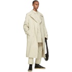 Lemaire Beige Garment-Dyed Trench Coat