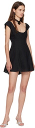 GUIZIO Black Leila Minidress