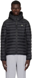 Lacoste Black Zip Puffer Jacket