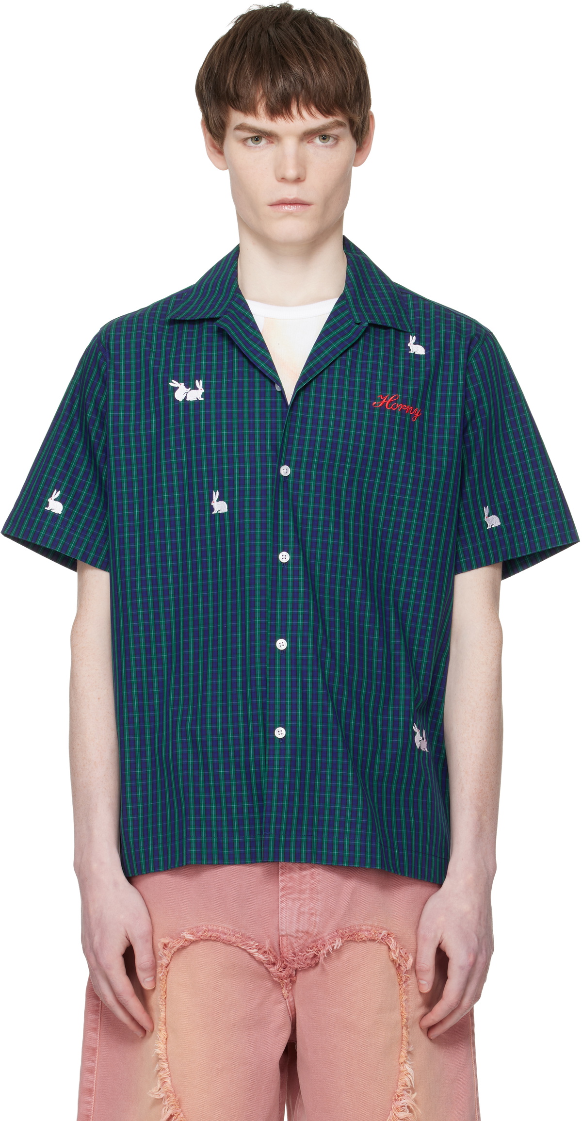 Carne Bollente Blue 'Check Me Out' Shirt