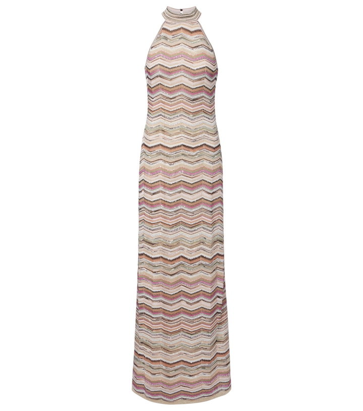 Photo: Missoni Halterneck sequined lamé maxi dress