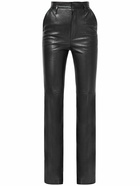 SAINT LAURENT High Waist Leather Pants