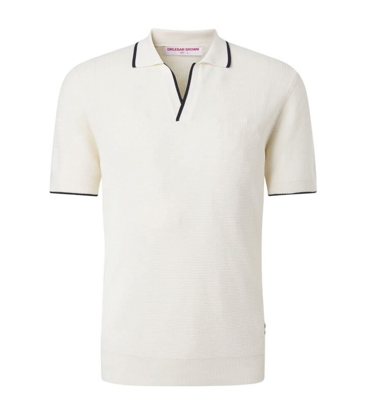 Photo: Orlebar Brown Horton wool piqué polo shirt