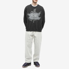 Acne Studios Men's Franzisko Devil Logo Crew Sweat in Faded Black