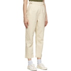 Maison Kitsune Off-White Denim Worker Pants