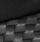 Bottega Veneta - Cotton-Blend Twill and Intrecciato Leather Baseball Cap - Men - Black