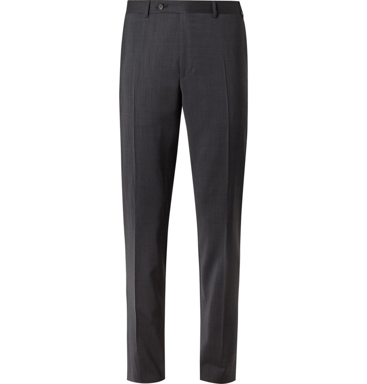 Photo: Canali - Slim-Fit Nailhead Wool Suit Trousers - Gray