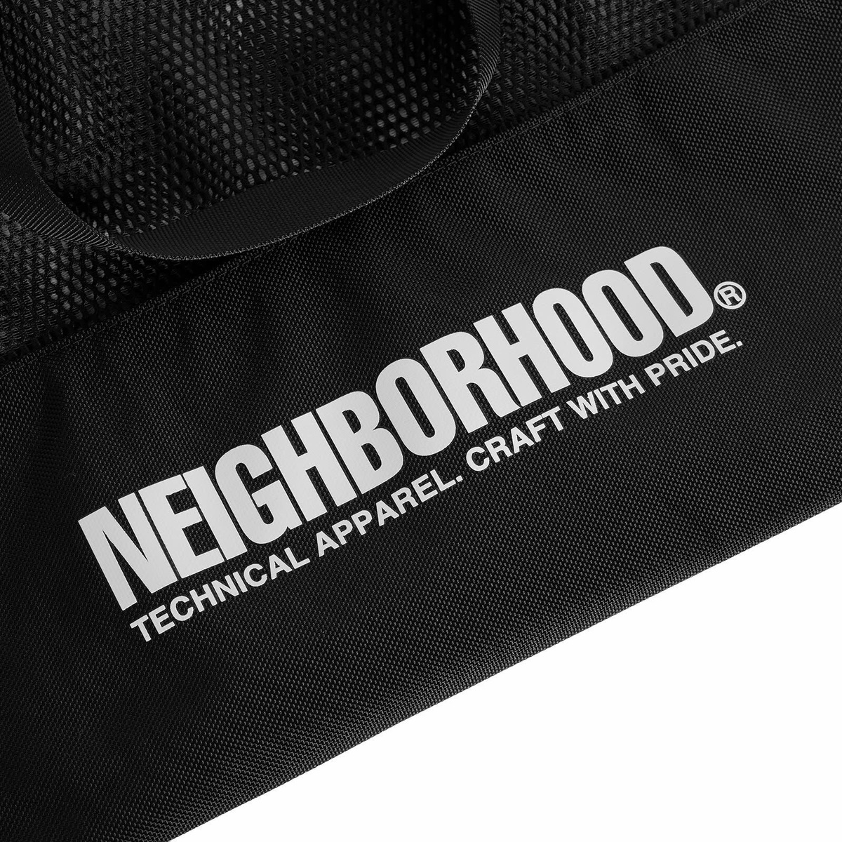 Neighborhood Men's Mesh Tote Bag in Black 