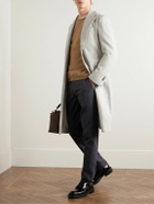 De Petrillo - Herringbone Virgin Wool and Cashmere-Blend Overcoat - Gray