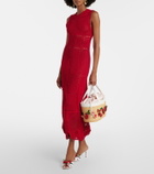 Aquazzura Botanica Medium raffia tote bag