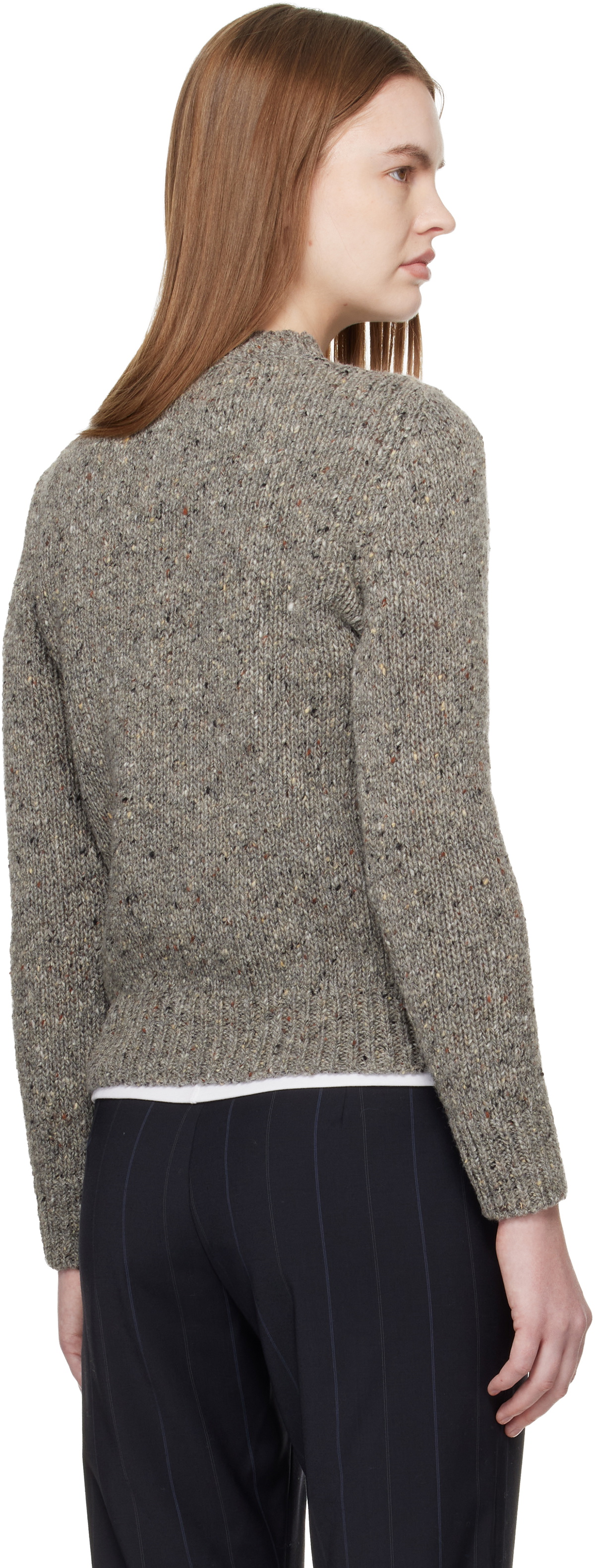 &Daughter Gray Arden Donegal Sweater