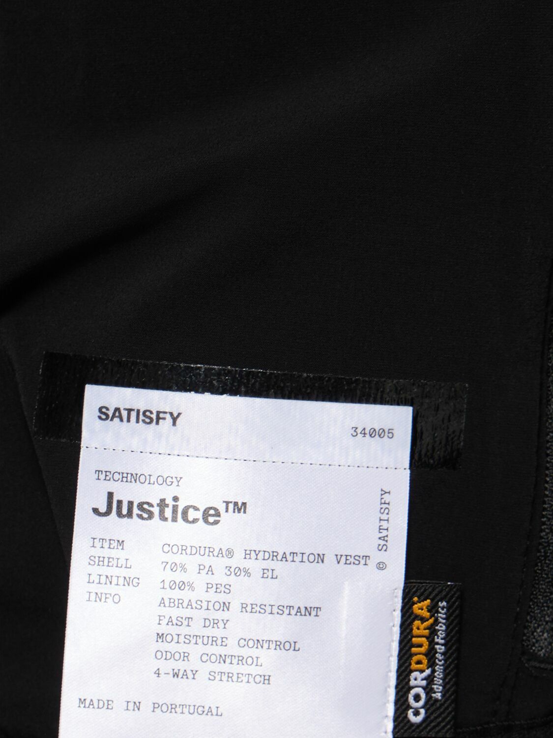 SATISFY Justice Cordura 5l Hydration Vest Satisfy