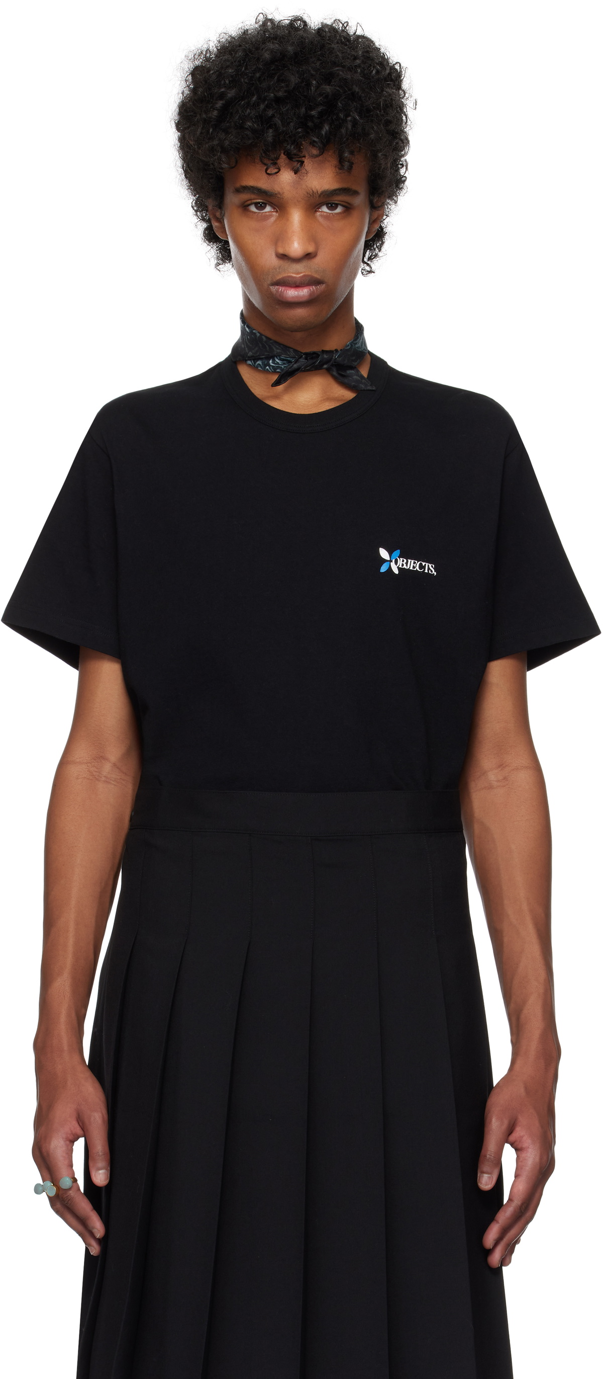 Khoki Black Multi-Print T-shirt