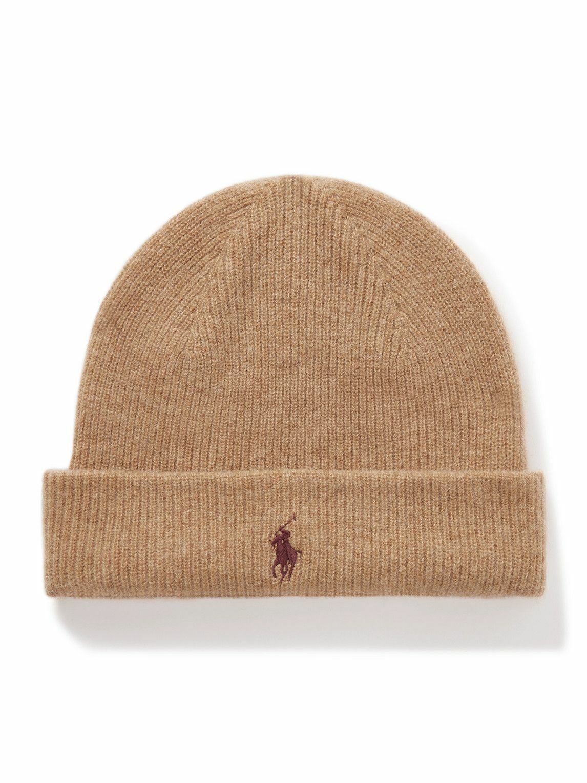 Polo Ralph Lauren - Logo-Embroidered Ribbed Cashmere Beanie