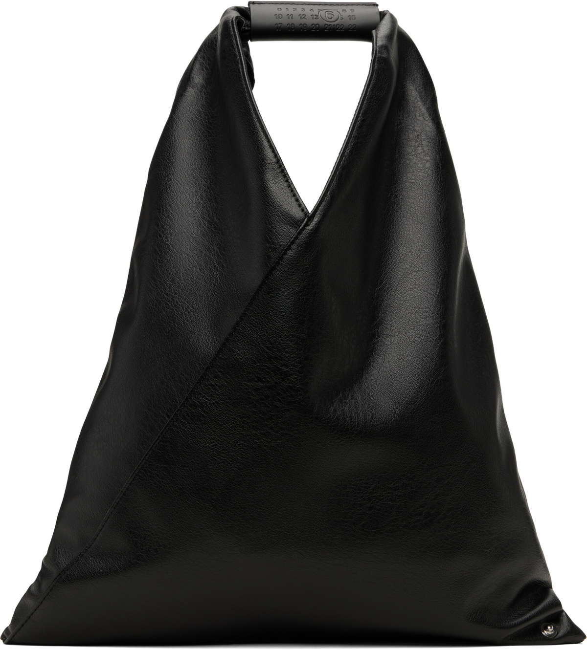 MM6 Maison Margiela Black Classic Small Triangle Tote