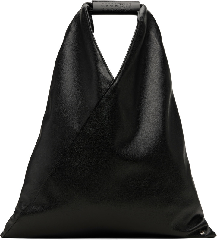 Photo: MM6 Maison Margiela Black Classic Small Triangle Tote