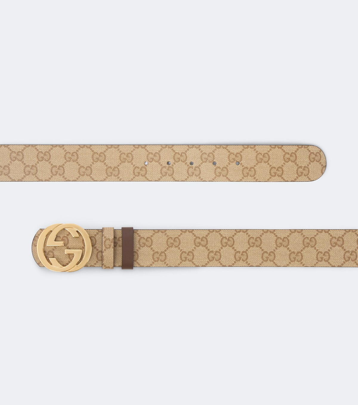 Gucci GG canvas reversible belt