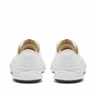 Maison MIHARA YASUHIRO Men's Hank Low Original Sole Toe Cap Canvas Sneakers in White