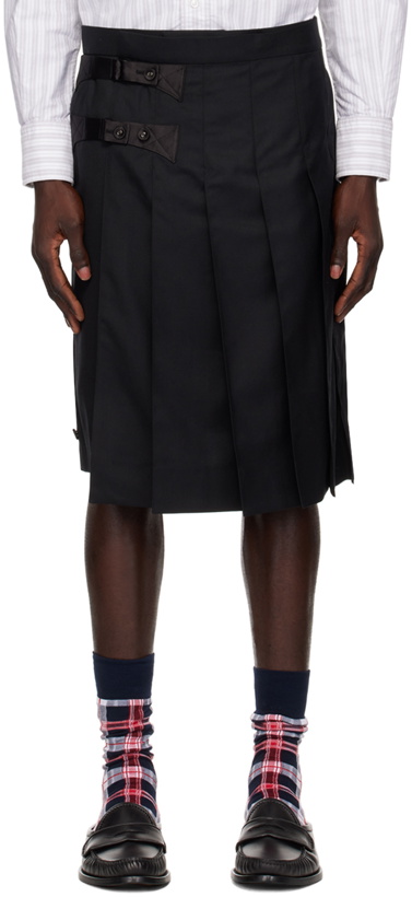 Photo: Thom Browne Black Backstrap Skort