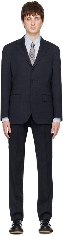 Photo: Ring Jacket Navy Tropical Wool Suit