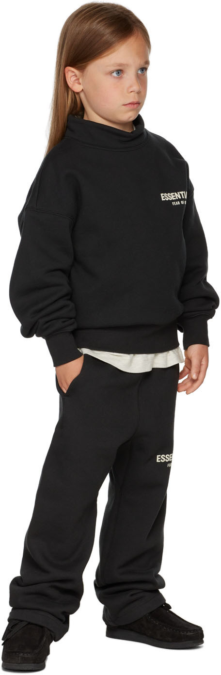 Essentials Black Mock Neck Sweatshirt Essentials