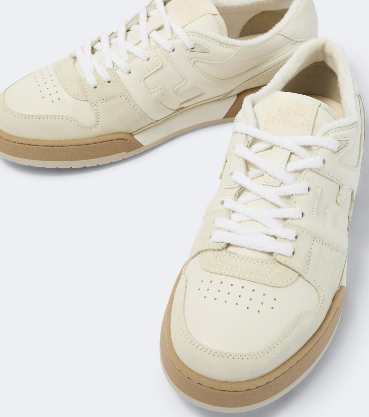 Fendi Fendi Match leather and suede sneakers
