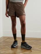 Portal - Marka Liner 5" Mesh-Trimmed Recycled-Shell Running Shorts - Brown