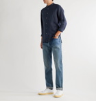 Boglioli - Grandad-Collar Linen Shirt - Blue