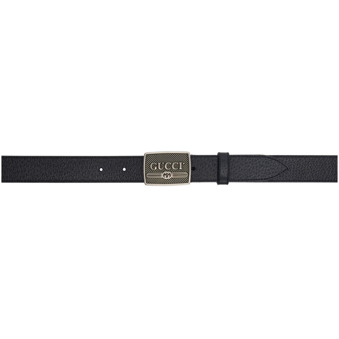Photo: Gucci Black Logo Buckle Belt