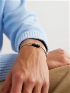 Le Gramme - 5g Brushed Recycled Sterling Silver and Ceramic Bracelet - Black