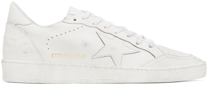 Photo: Golden Goose White Ball Star Sneakers