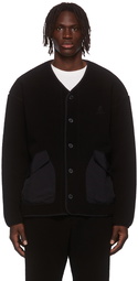 Gramicci Black Boa Fleece Cardigan