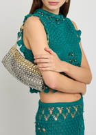 Rabanne 1969 Skyline Two-tone Disc Shoulder bag - Silver - One Size
