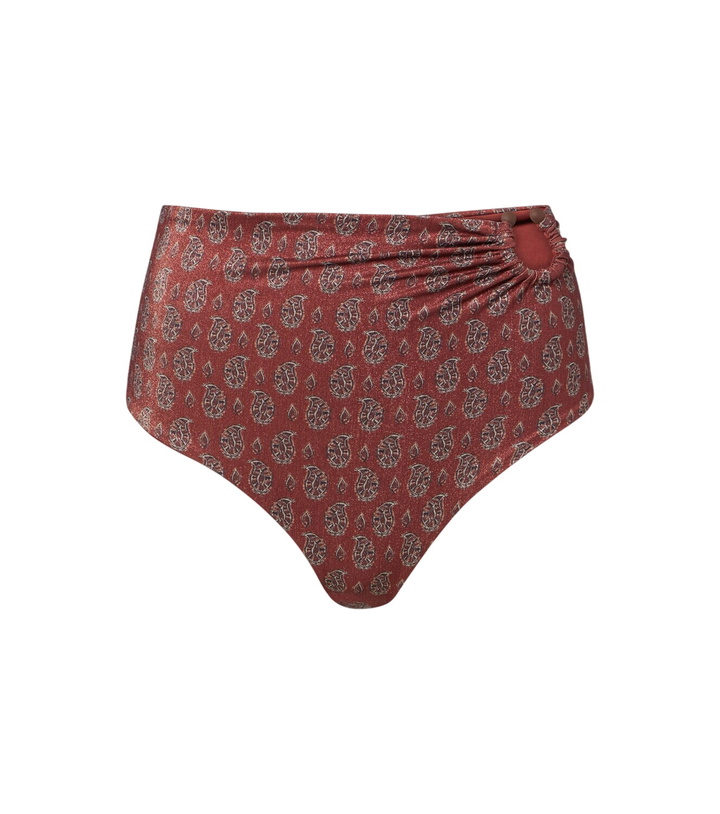 Photo: Johanna Ortiz Gathered printed bikini bottom