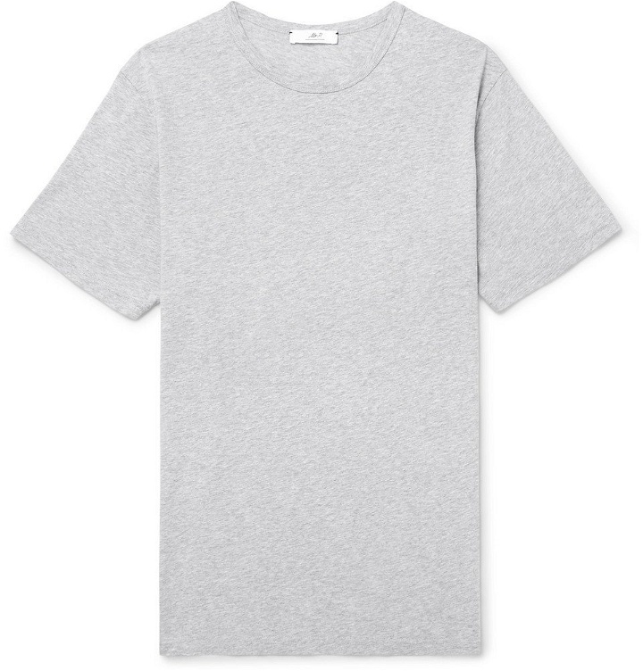 Photo: Mr P. - Mélange Cotton-Jersey T-Shirt - Men - Gray