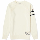 Moncler Men's Crew Knit in White