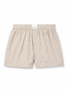 Marant - Barny Striped Cotton Boxer Shorts - Neutrals