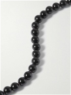 Needles - Silver-Tone and Onyx Beaded Necklace