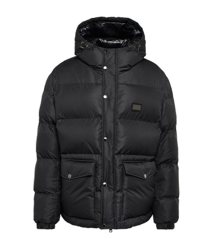 Photo: Dolce&Gabbana Logo puffer jacket