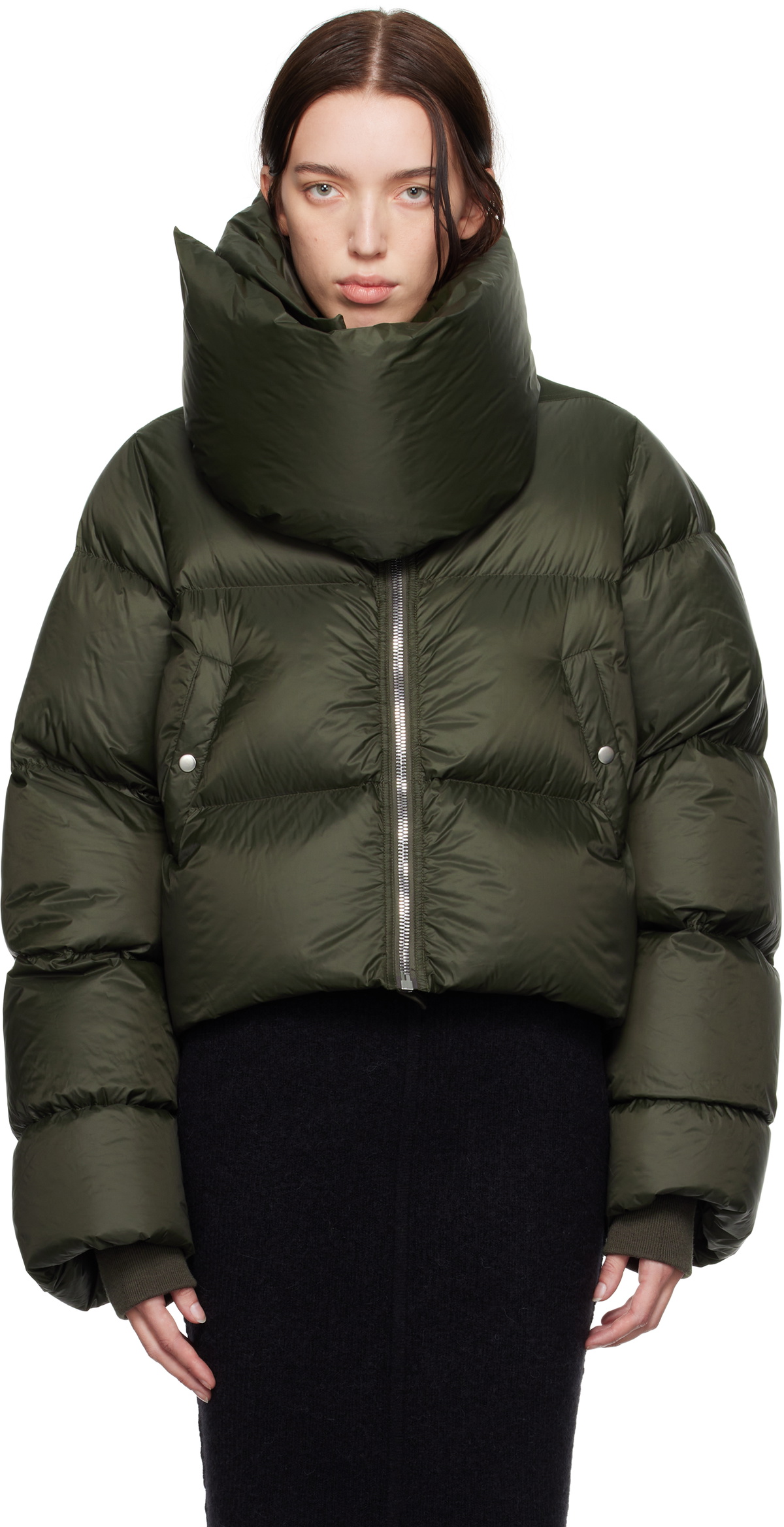 Rick Owens - Funnel Neck Down Jacket | HBX - Globally