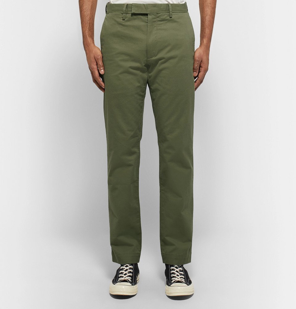Polo Ralph Lauren stretch twill cargo trousers slim fit in khaki tan