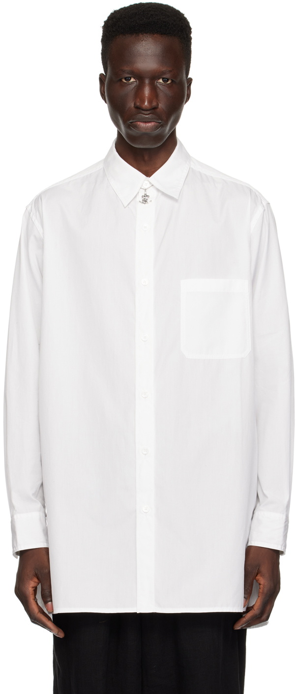 YOHJI YAMAMOTO White Pocket Shirt Yohji Yamamoto