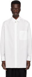 YOHJI YAMAMOTO White Pocket Shirt