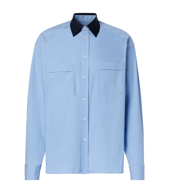 Photo: Plan C Cotton-blend poplin shirt