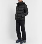 Bogner - Simon-D Suede-Trimmed Quilted Ripstop Hooded Down Ski Jacket - Black