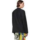 Maison Margiela Black Collarless Blazer