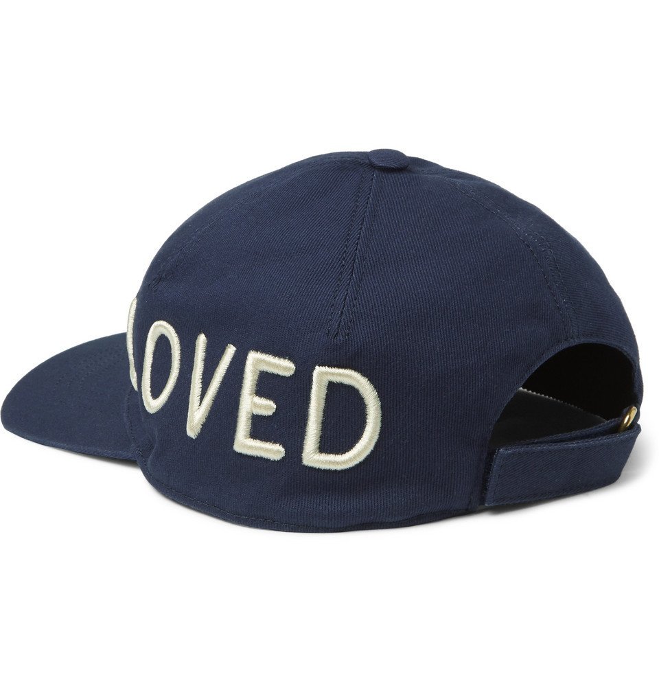 Gucci - Embroidered Cotton-Twill Baseball Cap - Men - Navy Gucci