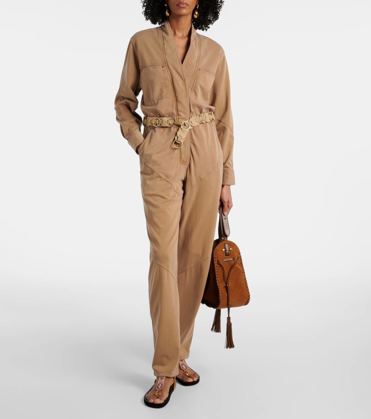 Marant Etoile Remady cotton jersey jumpsuit